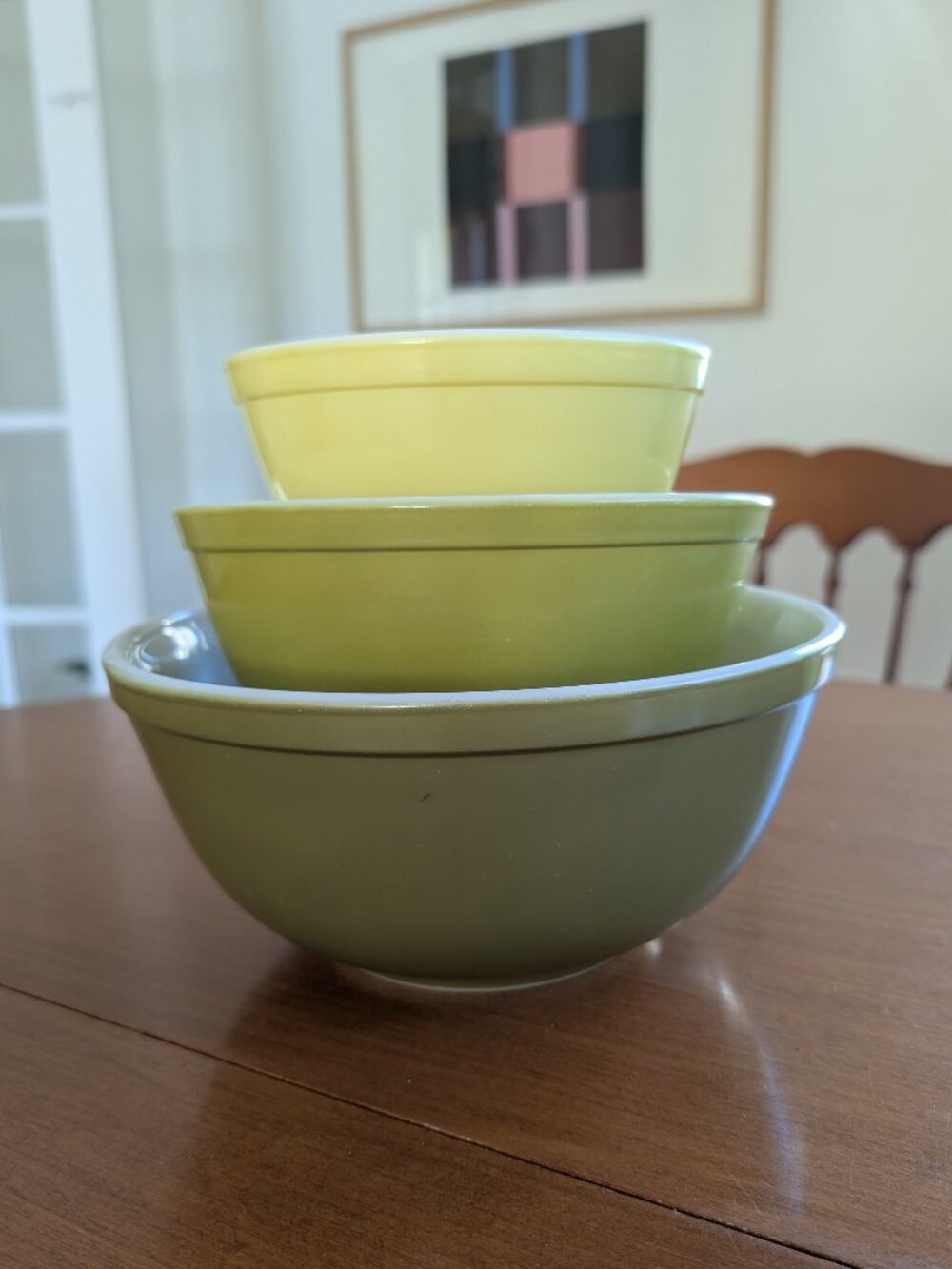 Vintage Pyrex Verde Mixing Bowls